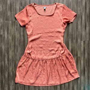 Aerie Drop waist Ruffle Dress